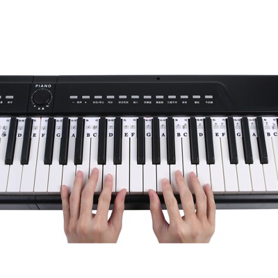 Piano Keyboard Note Labels,88 Keys Removable Piano Notes Guide, For Beginner Music,Notes Sticker