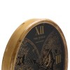 Clayton World Gear Wall Clock - Black/Beige - SEI - 3 of 4