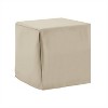 Outdoor End Table Furniture Cover - Tan - Crosley: Waterproof Polyester, Drawstring Closure, 21x21 Inch - 4 of 4