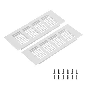 Unique Bargains Rectangle Ventilation Grille, Aluminum - 1 of 3