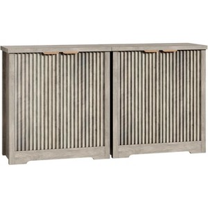 Fluted Buffet Cabinet with Adjustable Shelves - Modern Sideboard, Storage Console, Scratch & Water Resistant, for Dining & Living Room - 1 of 4