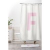 Deny Designs April Lane Art Block Monogram Shower Curtain - 3 of 3