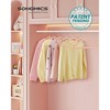 50-Pack Kids Velvet Hangers, 14x8 Inch Non-Slip Children's Hangers with Wide Shoulder Notches & Swivel Hook, Space-Saving Closet Organizers - 2 of 4