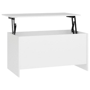 vidaXL Coffee Table White 40.2"x21.9"x20.7" Engineered Wood - 1 of 4