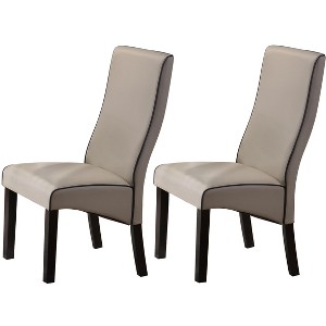 Kings Brand Furniture Pentam Faux Leather Upholstery Kitchen Dinette Dining Room Side Chairs, Set of 2 - 1 of 4