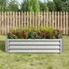 Dolonm Metal Raised Garden Bed, Rectangle Raised Planterfor Flowers Plants, Vegetables Herb Veezyo - 2 of 4