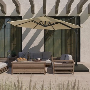 CASAINC 11 FT Cantilever Umbrella with Base - 1 of 2
