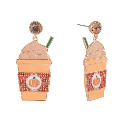 Hallmark Pumpkin Spice Latte Earrings