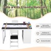 Kids' Art Table and Stool Set, Toddler Craft and Play Wood Activity Table With Storage Bins, Drawing Desk, Kids Activity Table and Study Table - 3 of 4