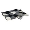 Buffalo Plaid Check Pattern with Tassel Trim Throw Blanket - Saro Lifestyle - image 2 of 4