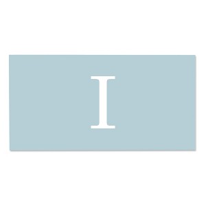Personalization Mall Simple Initial Personalized Beach Towel, Powder Blue - 1 of 2