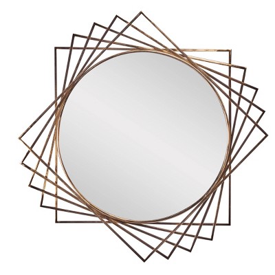 Metal Ribbon Wall Mirror Silver - Olivia & May : Target