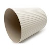 LunaLulinlk Beige 1.64 Gallon Plastic Ribbed Wastepaper Basket - 4 of 4