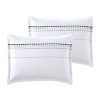 Delphi Embroidered Stripe Comforter & Sheets Bedding Set White/Gray - 4 of 4