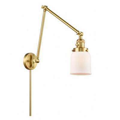 Bell - 1 Light Swing Arm Wall Sconce In Industrial Style-30 Inches Tall and 8 Inches Wide