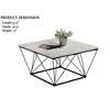 Sapphtopaz Modern Coffee Table with 2 End Tables Living Room Table Set Durable Center Table for Living Room,3pcs - 3 of 4