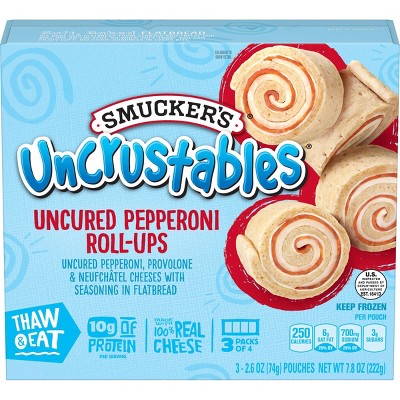 Smucker's Frozen Uncrustables Uncured Pepperoni Roll-ups - 7.8oz/3ct