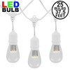Novelty Lights 37.5 Feet Heavy Duty Light Strings and Sets with 25 Suspended E26 Sockets, White Wire PVC Stringer, 18" Spacing, End-To-End Connectable - 2 of 4