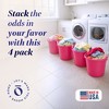 Homz 18 Gallon Durable Plastic Utility Storage Bucket Tub Organizers with Strong Rope Handles for Indoor and Outdoor Use - 2 of 4