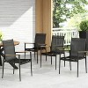 Christopher Knight Home 4pc Barrister Mesh and Aluminum Outdoor Dining Chairs Black/Natural - 2 of 4