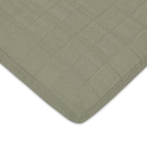 Babyletto Matcha Muslin All-Stages Bassinet Sheet, GOTS Certified Organic Cotton - 1 of 4
