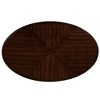 PAGED Coffee Table with Pattern Carvings, 2-Tier Solid Wood Center Table with Open Storage Shelf for Living Room - 4 of 4