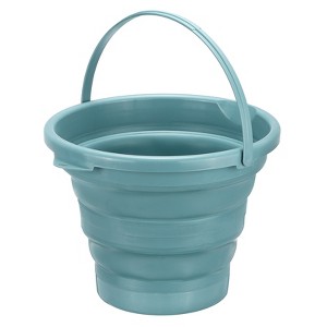 Unique Bargains Space Saving Portable Collapsible Plastic Cleaning Bucket - 1 of 4