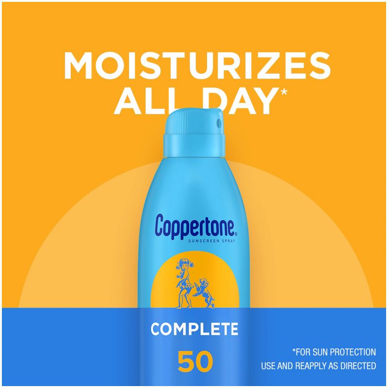 Coppertone Complete Sunscreen Spray - SPF 50 - 5.5oz, 6 of 14