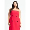 ELOQUII Women's Plus Size Strapless Double Breasted Midi Dress - 4 of 4