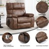 PAGED Power Lift Recliner Chair, Heating Massage Chair with Cup Holder and Side Pocket, Chenille Accent Chair for Bedroom, Living Room - 4 of 4