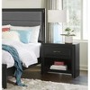 NicBex  1 Drawer Dresser for Bedroom,Black Chest of Drawers with Black Handle,Modern Wood Dressers for Closet,Living Room,Hallway,Black - 2 of 4