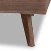 Jacob Mid - Century Modern Walnut Finished Solid Wood Bed Frame - Baxton Studio - image 4 of 4