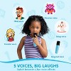 Mini Karaoke Machine with 2 Wireless Microphones for Kids and Adults, Bluetooth Speaker Toys, Christmas Girls Gift for Ages 3+ Years Old, Blue - image 4 of 4