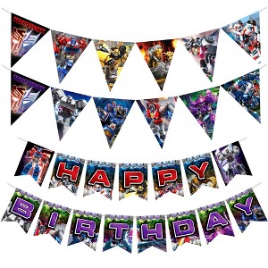 Treasures Gifted Transformers Banner & Transformers Pennants Kit - 1 of 4