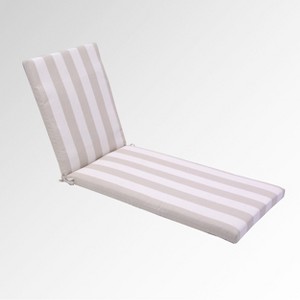 Cabana Stripe Outdoor Chaise Cushion Tan - Threshold