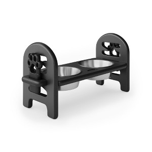 Mewoofun Adjustable Pet Bowl for Feeding, Travel-Ready Design - 1 of 4