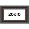 PosterPalooza | Panoramic 3.5" Wide Ornate Black Frame - UV Acrylic, Foam Board Backing, Hanging Hardware - 2 of 4