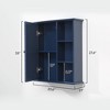 Aghana Digitals 23.6" MDF Bathroom Wall Cabinet with Soft-Closing Hinges - Versatile Storage for - 2 of 2