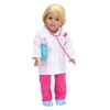 Sophia’s Medical Bag and Doctor Accessories Set for 18'' Dolls, Black - 3 of 4