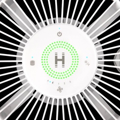 White Smart HEPA Air Purifier with UV-C and Voice Control