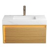 GDFStudio Gallia Modern Sintered Stone Bathroom Vanity with LED Lighted Drawer and Ceramic Basin - 4 of 4