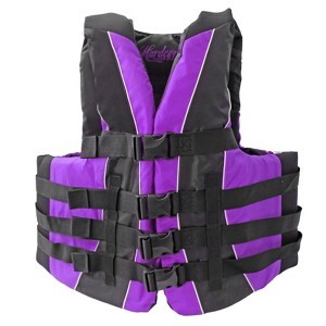 Hardcore Water Sports Premium Neo/Poly Life Jacket | USCG Approved Type III Life Vest for Waterskiing, Boating, Wakeboarding - 1 of 4