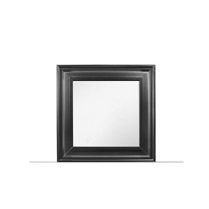 HomeStock Metallic White Mirror with Sleek Frame – Glamorous Modern Bedroom Accent Mirror - 1 of 4
