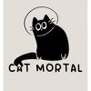 Black Cartoon Helmet Cat Adult Long Sleeve Hoodie - 2 of 2