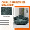 MOONMISS Chenille High-Density Foam Soft Bean bag Chair with 3 Pillows and Wide Backrest - 2 of 4