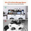 VEVOR 2 Drawers Washer Dryer Countertop with 2-Tier Shelf, 54" x 27" Wooden Washer and Dryer Countertop with Non-Slip Pads, Water-Resistant, Black - 4 of 4