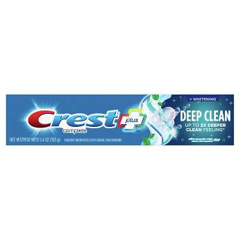 Crest + Deep Clean Complete Whitening Toothpaste - Effervescent Mint - 5.4oz