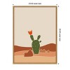 Amanti Art Southwest Cactus Bloom by Little Dean Canvas Wall Art Print Framed - 3 of 4