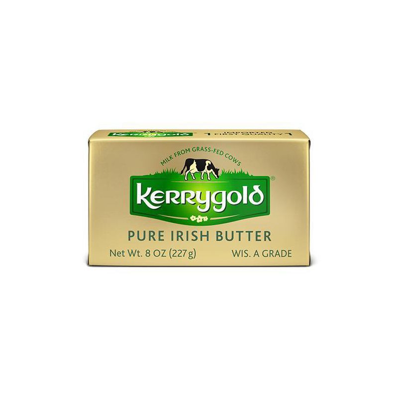 Kerrygold Grass-Fed Pure Irish Salted Butter - 8oz Foil, 1 of 7