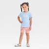 Toddler Girls' Oh So Loved Graphic T-Shirt - - Cat & Jack™ Light Blue - 4 of 4